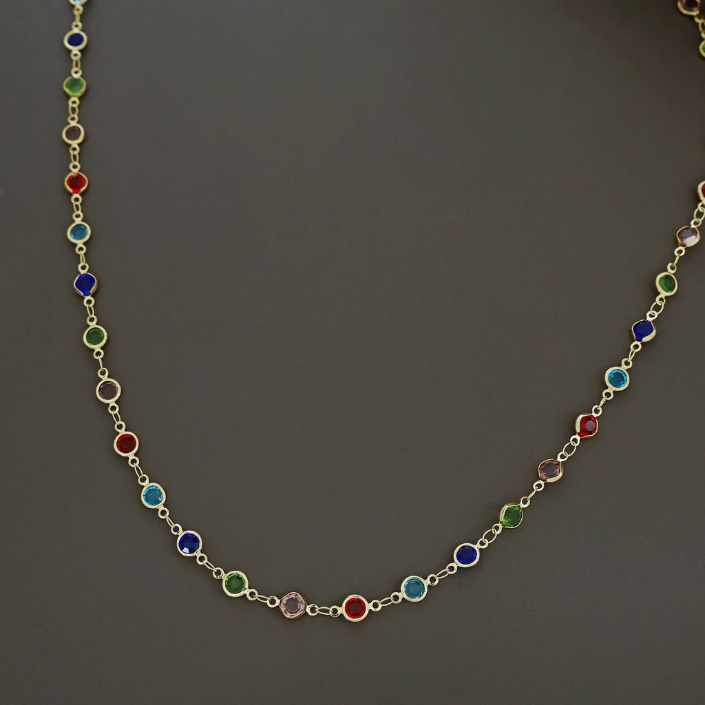 Multicolour Long Neckpiece